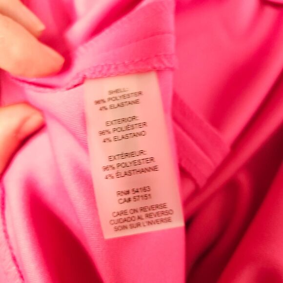 NWT Tommy Hilfiger Womens 20w Pink Cold Shoulder Sheath Summer Sleeve Dress - Picture 5 of 8